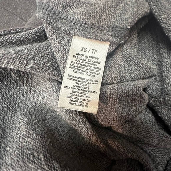 Aeropostale Sweatpants Women XS Gray Drawstring Waist Cuffs Low Rise Y2K  Retro - Picture 6 of 6